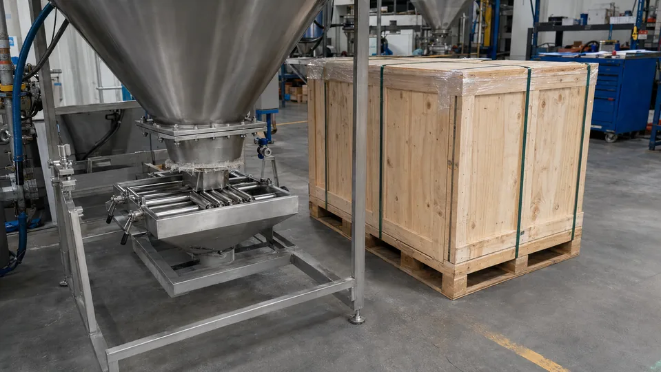 Magnetic grate system and export wooden crate