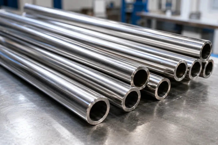 Polished stainless magnetic tubes