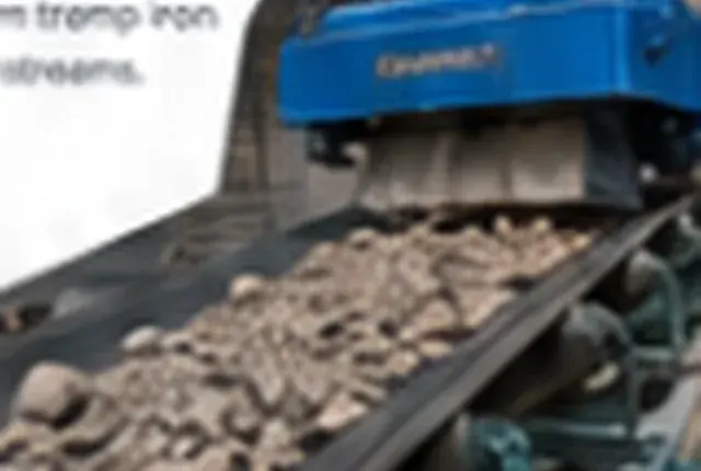Suspended magnet reducing manual sorting work