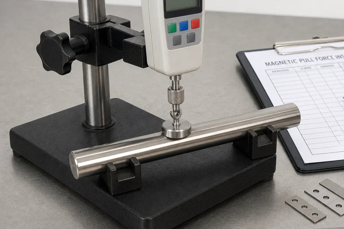 Magnetic pull force test