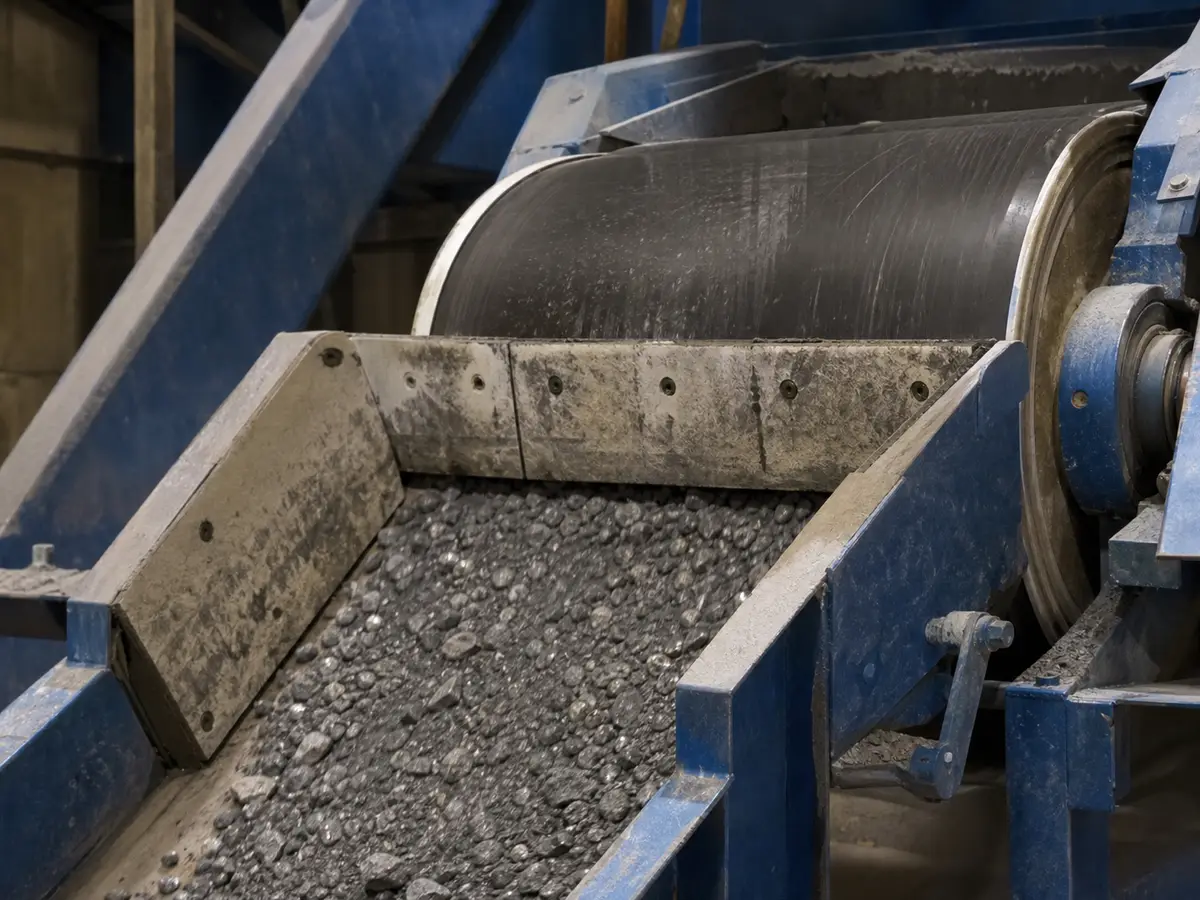 magnetic separator performance validation industrial magnetic separation scene