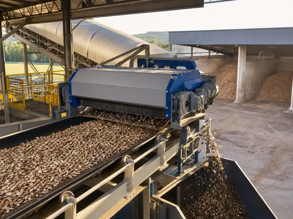 housed magnetic drum separator industrial magnetic separation scene