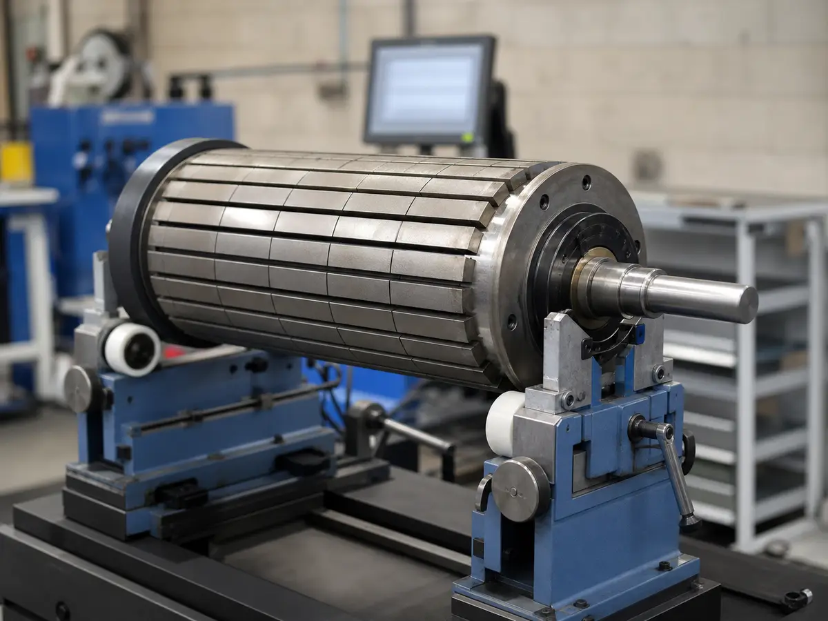 magnetic tube industrial magnetic separation scene