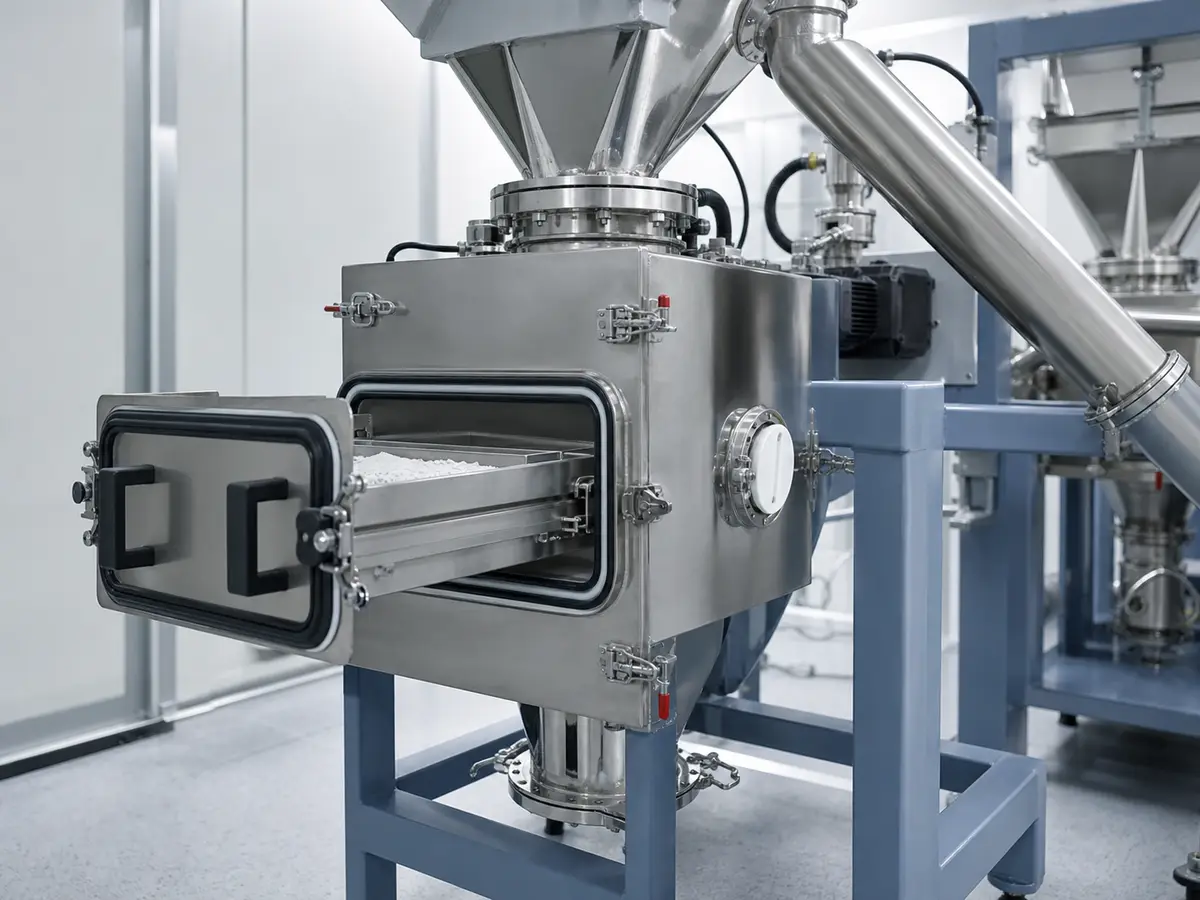 self cleaning overband magnet industrial magnetic separation scene