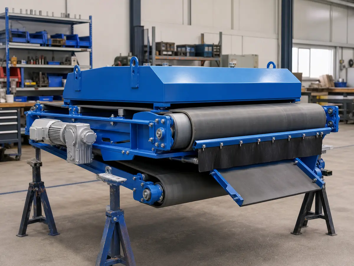 food processing industrial magnetic separation scene