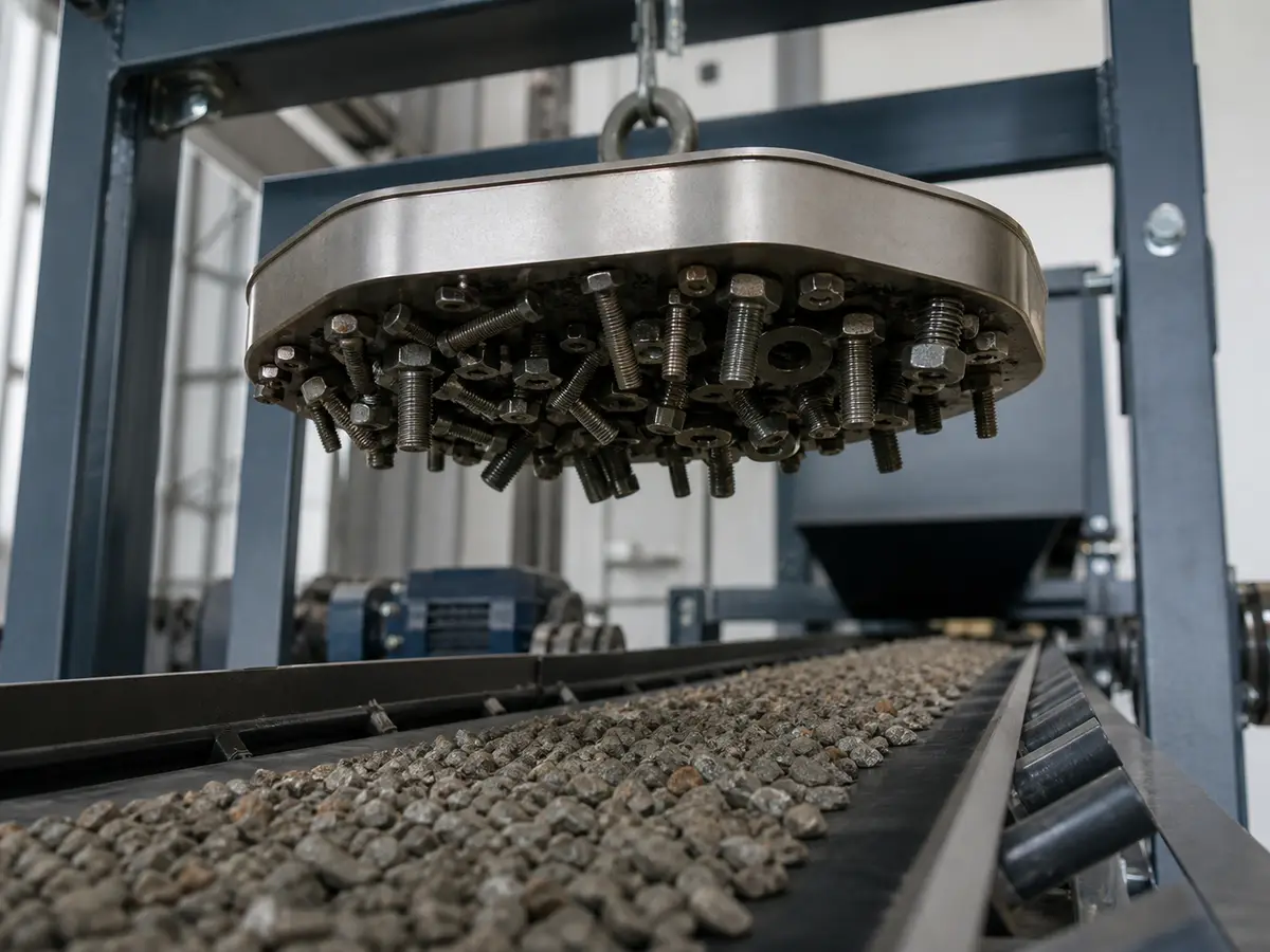 magnetic separator packaging shipping industrial magnetic separation scene