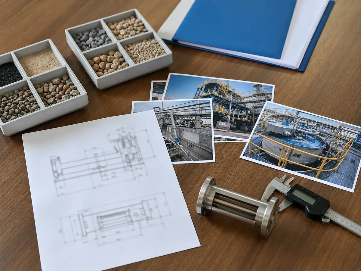 material testing industrial magnetic separation scene